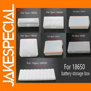 18650 Battery Storage Box Case with Clip