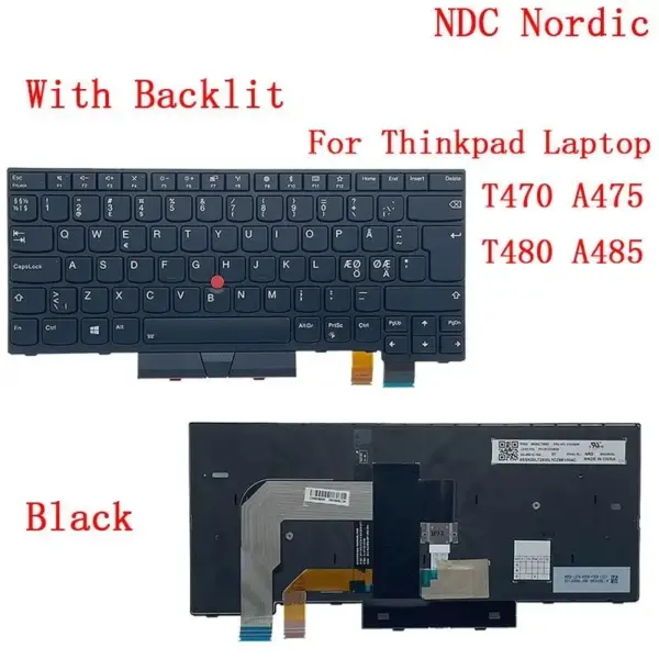 Lenovo ThinkPad Backlit Keyboard for T470/T480 - Image 15