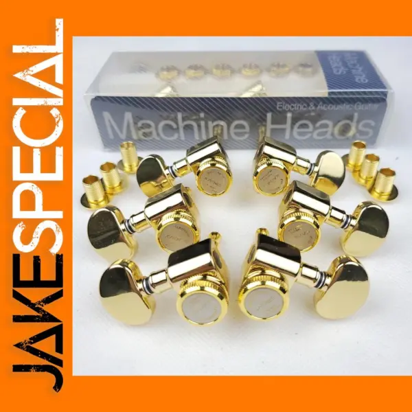Gold Electric Guitar Machine Heads Tuning Pegs Set