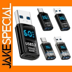 USB 3.2 Adapter with Power Meter Display