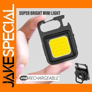 Mini COB Keychain Flashlight with 4 Modes