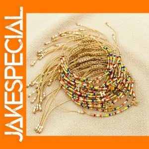 Personalized Initial A-Z Beaded Bracelet for Women