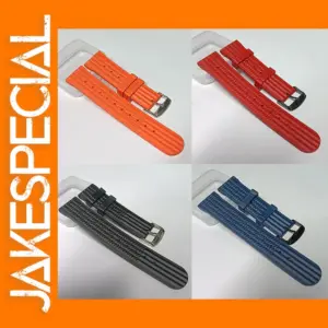 Luxury Rubber Watch Strap 20/22mm for Men