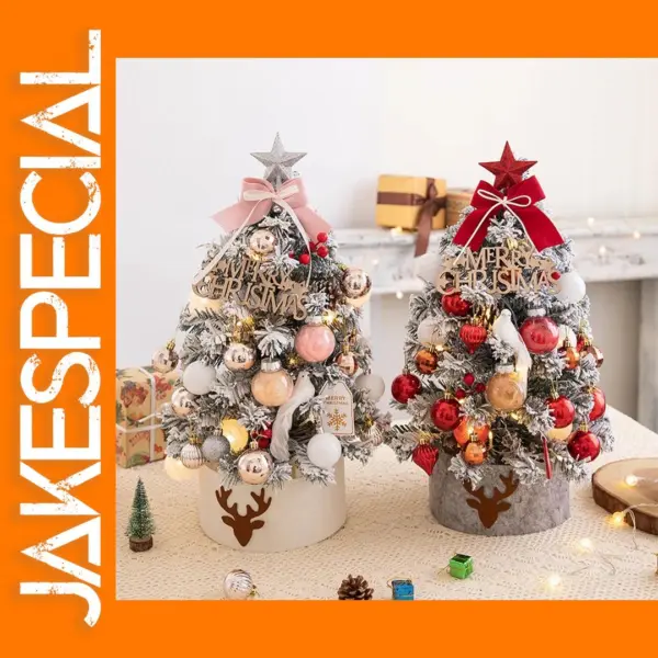 Mini Christmas Tree Set with LED Lights 45-60cm