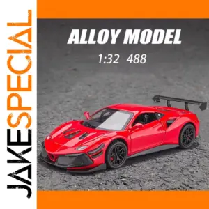 1:32 F488 Alloy Sport Car Model with Lights