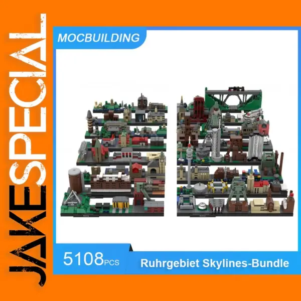 Ruhrgebiet Skylines Model Building Kit 5108PCS