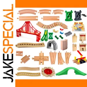 Wooden Railway Track Accessories for Kids