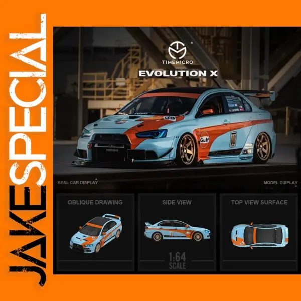 Time Micro 1/64 Lancer Evolution X Diecast Model