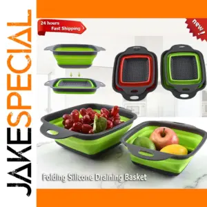 Silicone Collapsible Drain Basket for Kitchen