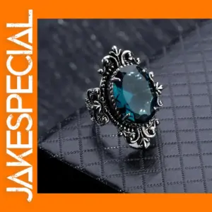 Vintage Blue CZ Stone Women's Ring