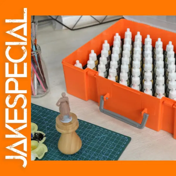 Model Paint Bottle Storage Suitcase for 88 Bottles