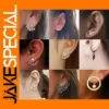Crystal Flower Stud Earrings for Women