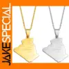 Algeria Map Pendant Necklace for Women