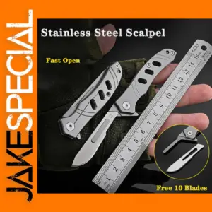Mini Folding Keychain Utility Knife with Blades