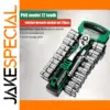 Drive Socket Set with Quick-Release Ratchet