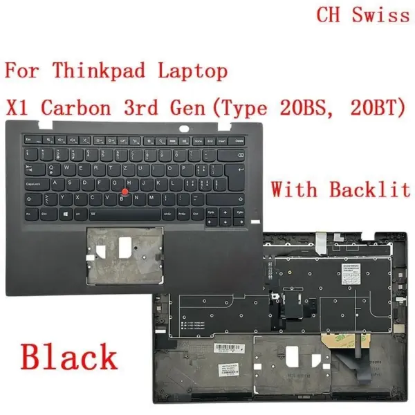 Backlit Keyboard for Lenovo ThinkPad X1 Carbon 3rd Gen - Image 9