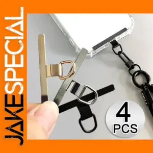 4PCS Ultra-thin Stainless Steel Phone Tether Gaskets