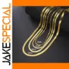 Gold Color Stainless Steel Snake Chain Necklace