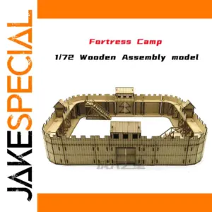1/72 Fortress Camp Wooden Model 50 Pieces