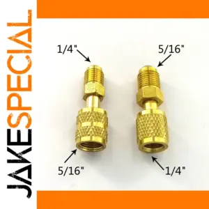 2 PCS Brass R410A Adapter Set for AC