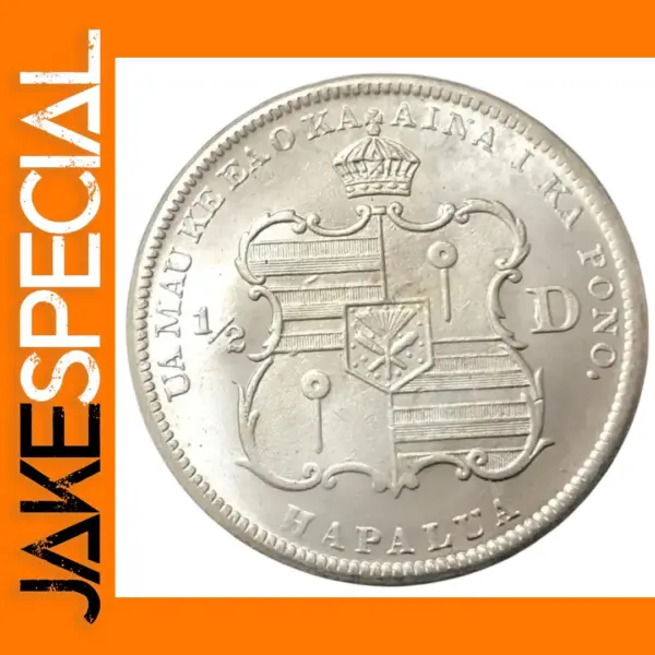 Kalakaua 1883 Hawaii Silver Plated COPY Coin
