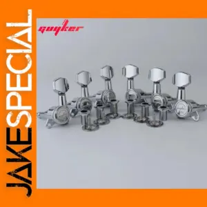 Chrome Locking Guitar Tuners Set 1:18 Gear Ratio