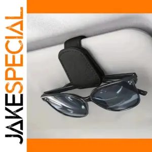 Magnetic Leather Sunglasses Holder Clip