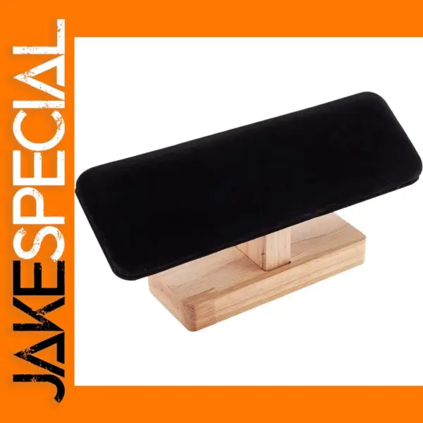 Wooden Jewelry Display Stand with Velvet T-Bar