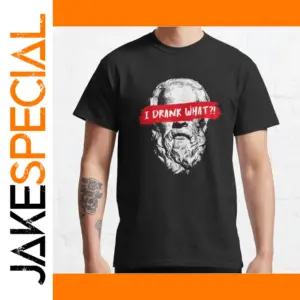 Socrates Humor Graphic T-Shirt for Men
