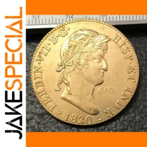 1820 Ferdinand VII Gold Replica Coin