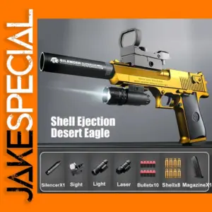 Desert Eagle Foam Bullet Toy Pistol for Shooting Games