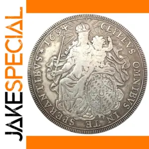 1694 German 1 Thaler Silver Plated Coin