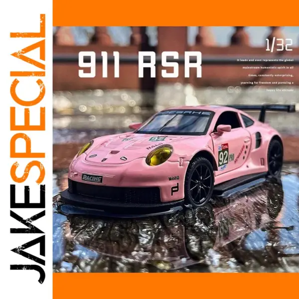 1:32 Diecast Porsche 911 GT3 RSR Model Car