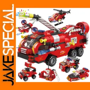 387pcs Fire Fighting Trucks Building Blocks Set