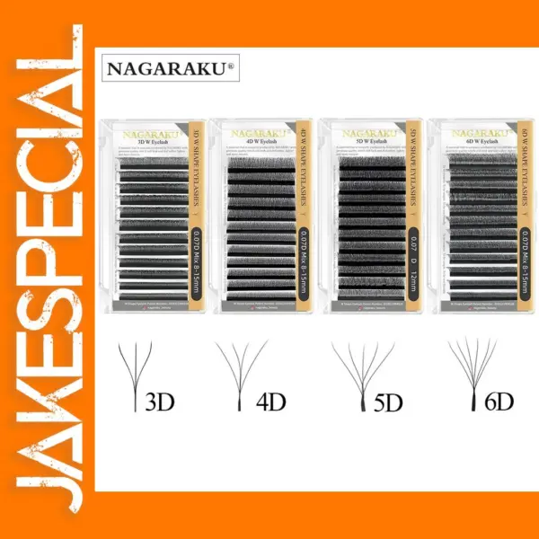3D/4D/5D/6D W Shape Eyelash Extensions