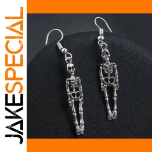 Skeleton Skull Dangle Earrings for Women