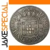 1699 Brazil 640 Reis Pedro II Silver Replica Coin