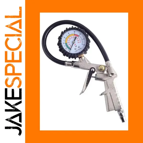 Tire Pressure Gauge and Inflator for Vehicles