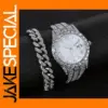 Men's Steel Band and Bracelet Set
