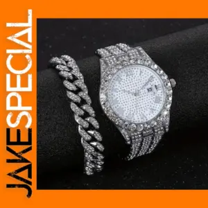 Men's Steel Band and Bracelet Set