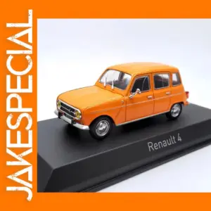 Diecast Renault 4 Model 1:43 Orange Car