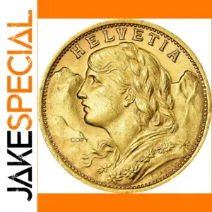 Switzerland 1927 Helvetia Gold Copy Coin