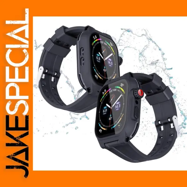 Black Shockproof Case for Apple Watch S7/S8 41mm