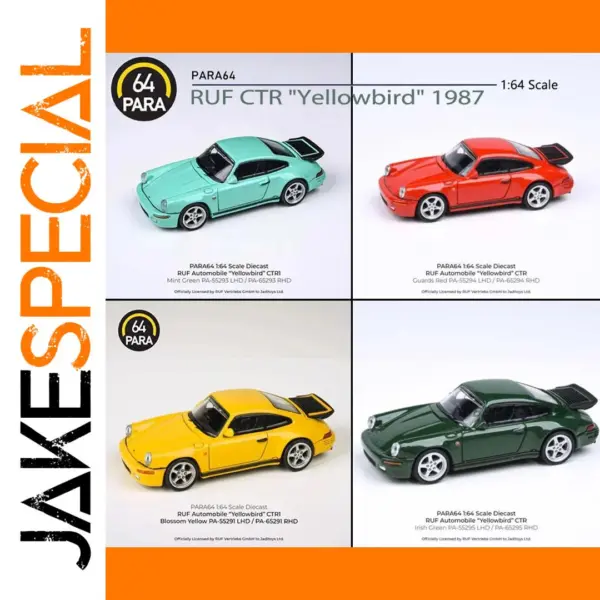 1/64 Scale RUF CTR Yellowbird Diecast Model