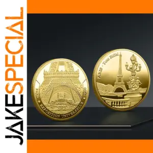 Eiffel Tower Replica Commemorative Metal Coin