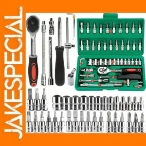 46pc Socket and Ratchet Wrench Tool Set