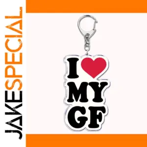 Silver Keychain with Heartfelt Letter Design
