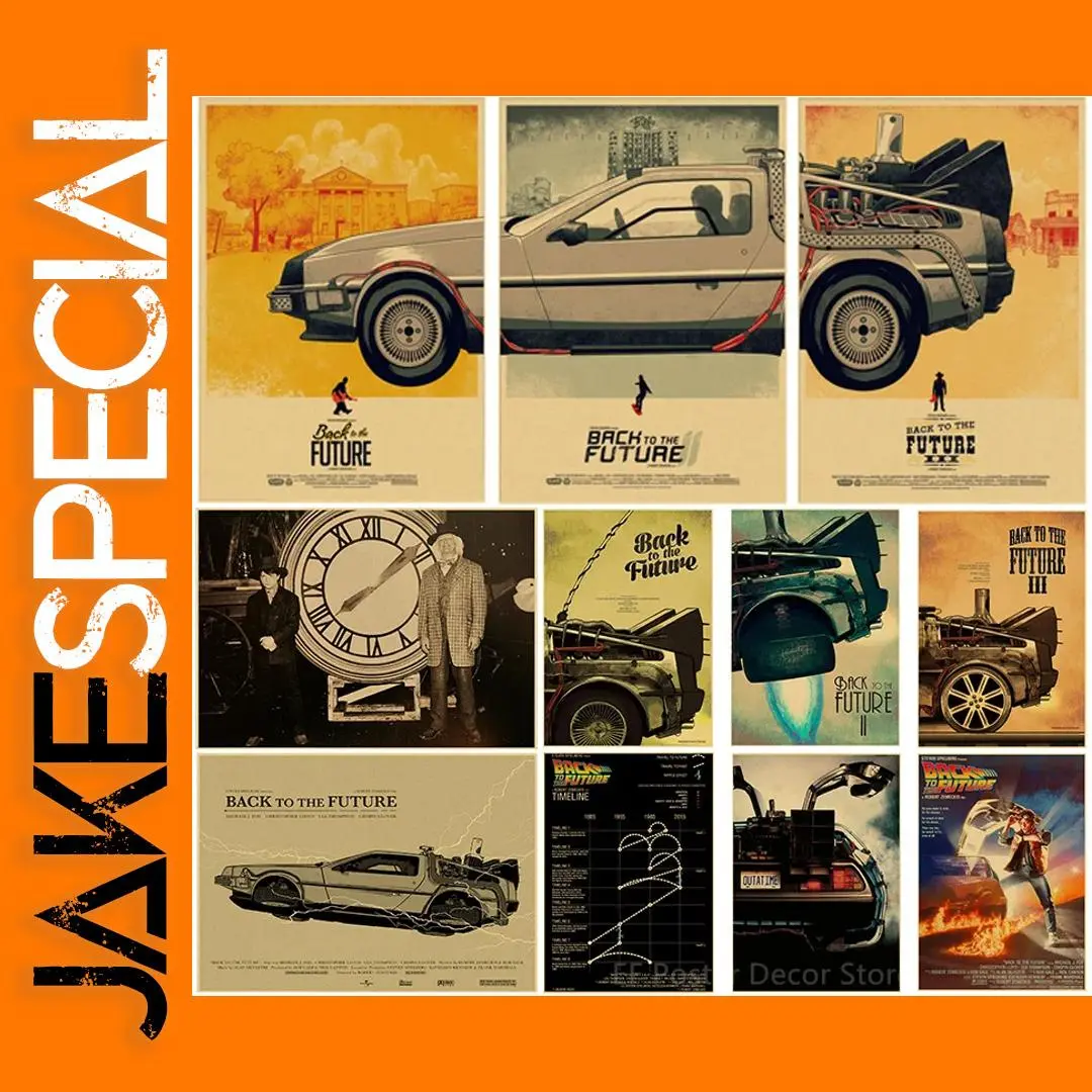 Vintage Back To The Future Movie Poster Print 1 Vintage Back To The Future Movie Poster Print