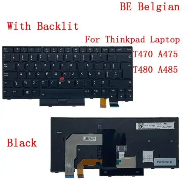 Lenovo ThinkPad Backlit Keyboard for T470/T480 - Image 14