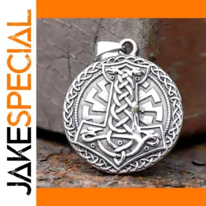 Stainless Steel Viking Thor's Hammer Pendant for Men